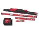 Milwaukee 10 in./24 in./48 in. REDSTICK Box Beam and Torpedo Level Set with Green 100 ft. Cross Line/Plumb Points Laser Level Set