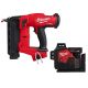 Milwaukee M18 FUEL 18GA BRAD NAILER W/M12 Lithium-Ion Cordless Green 250 ft. 3Plane Laser Level Kt w/4.0 Ah Battery, Charger, Case
