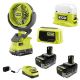 RYOBI ONE+ 18V Cordless 3-Tool Campers Kit with 1.5 Ah Battery, Charger, and 6.0 Ah HIGH PERFORMANCE Battery (2-Pack)