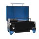 ASMOKE AS350 Pellet Grill and Smoker, 256 sq. in., with Meat probe, Portable, Auto Temp Control, Small Table Top, Blue