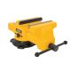 DEWALT 8 in. 4400lb. Capacity Swivel Base Bench Vise with Built-In Anvil and Integrated Pipe V-Jaws