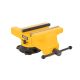 DEWALT 10 in. 4400lb. Capacity Swivel Base Bench Vise with Built-In Anvil and Integrated Pipe V-Jaws