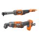 RIDGID 18V Brushless Cordless 2-Tool Combo Kit with SubCompact Right Angle Impact Driver & Extended Reach Ratchet (Tools Only)