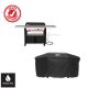Weber Slate Griddle 3-Burner Natural Gas 30 in. Flat Top Grill in Black with Thermometer and Grill Cover