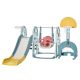 5-In-1 Blue Safe Baby Slide and Swing Set with Basketball Hoop