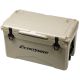 Tunearary 35 qt. Outdoor Khaki Insulated Box Cooler with Stretch Lock, Non-Slip Rubber Mat and 4 Handles