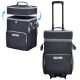 Angel Sar 47 qt. Large Dark Gray Leakproof Insulated Soft-Side Cooler with Wheels and Telescoping Handle for Camping and Travel