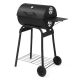 Karl home 40.5 in. H Portable Barrel Charcoal Grill in Black