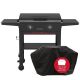 Nexgrill Daytona 2 Burner Propane Gas Griddle in Black with PVC Cover