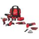 Milwaukee M12 12V Lithium-Ion Cordless 4-Tool Combo Kit with (2) Compact 1.5Ah Batteries and Charger with Oscillating Multi-Tool