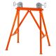 SKYSHALO 2 in. to 36 in. Pipe Stand with Roller Head 2,500 lbs. Load for Pipes 45# Steel