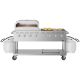 Koolmore Portable Commercial Outdoor Propane Grill 60 in. with 30 in. Pizza Oven in Stainless Steel