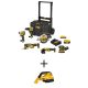 DEWALT 20-Volt MAX ToughSystem Lithium-Ion 6-Tool Cordless Combo Kit with Cordless 1/2 Gal. Wet/Dry Portable Vacuum