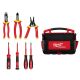 Milwaukee Electricians Screwdriver Set with 20 in. packout Tote Bag (7-Piece)