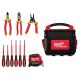 Milwaukee Electricians Screwdriver Set with 15 in. PACKOUT Tote Bag (10-Piece)