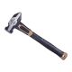 SPEC OPS Blacksmith Hammer, 4 lb. Sledge hammer, Bi-Material Shock Absorbing and Vibration Dampening Handle, Black/Tan