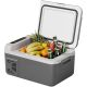 SIMZLIFE 12-Volt Portable Refrigerator with Rapid Cooling, 11 Quart (10L) Car Fridge in Grey, -4‚Ñâ 68‚Ñâ, Portable Design