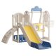 Multicolor 5 in 1 Baby Slide Outdoor Indoor Playground with Climbing, Strong Swing
