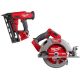 Milwaukee M18 FUEL 18-Volt Lithium-Ion Brushless Cordless Gen II 16-Gauge Angled Finish Nailer with 7-1/4 in. Circular Saw
