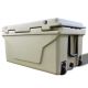 grossag Khaki 65 qt. Portable Chest Cooler, Leak-Proof Outdoor Insulated Cooler with Grip and Wheels for Camping, Beach, Boat