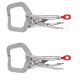 Milwaukee 6 in. Torque Lock Locking C-Clamp with Regular Jaws (2-Pack)