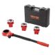VEVOR Ratchet Pipe Threader Kit, 1/2 in. NPT, 3/4 in. NPT, 1 in. NPT Manual Ratcheting Pipe Threader, Pipe Threading Tool Set
