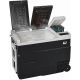 58 qt. Car Refrigerator Dual Zone with Wheels and LED Display Freestanding in Black and Gray