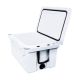 65 qt. Food & Beverage Chest Cooler in White, Outdoor Picnic Fishing Portable Cooler, Patio Insulated Cooler Box
