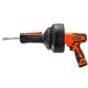 SKYSHALO 12V Electric Drain Auger 25 ft. Cordless Plumbing Snake Auto Feed Pipeline Snake Drain Clog Remover with Power Drill