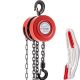 SKYSHALO Hand Chain Hoist 10 ft. Lift Manual Chain Block Hoist for Lifting Goods in Transport and Workshop 6600 lbs. 3-Ton