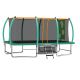 Green 8 x 14 ft. Outdoor Rectangular Trampolines for Kids Adults