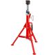 SKYSHALO V Head Pipe Stand Adjustable Height 28-52 in. Pipe Jack Stands 2500 lbs. Capacity Folding Pipe Stands 1/2 to 12 in.