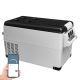 EUHOMY 37 qt. (35L) Outdoor Car Refrigerator in Grey, 12-Volt Mini Fridge, Dual Storage, for RV Camping, Travel, Home