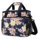 Misopily 19 qt. Large Soft-Side Cooler Bag Insulated Waterproof Picnic Grocery Camping Car Navy with Flower Design
