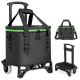 23 qt. Soft-Side Cooler, Detachable Rolling Cooler, Portable Insulated Leak Proof Waterproof