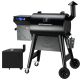 Z GRILLS 459 sq. in. Pellet Grill and Smoker in Black with Cover
