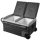 SKYSHALO Car Refrigerator, 12 Volt Car Refrigerator Fridge, 3.35 cu. ft. Dual Zone Portable Freezer with Wheels and Handle