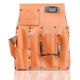Graintex 7-Pocket Cognac Top Grain Leather Right Handed Drywall Pouch with Ambassador Series
