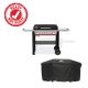 Weber Slate Griddle 3-Burner Propane Gas 28 in. Rust-Resistant Flat Top Grill in Black with Grill Cover