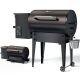 KingChii 456 sq. in. Wood Pellet Grill and Smoker BBQ with PID Auto Temperature Control, Folding Legs for Patio or RV in Bronze