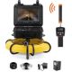 SKYSHALO Sewer Camera with 512Hz Locator, 300 ft. /91.5 m, 9 in. Pipeline Inspection Camera with DVR Function, IP68 Camera
