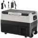 SKYSHALO Car Refrigerator 1.94 cu. ft., 12-V Outdoor Refrigerator with Wheels, in Black, Dual Zone, -4¬∞F-50¬∞F Adjustable Range