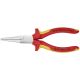KNIPEX 6.25 in. Long Nose Pliers-Round Tips-1000V Insulated