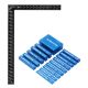 ‚ÄéPOWERTEC 15-Piece Setup Blocks Height Gauge Set for Router Bit/Table Saw Blade Height and 16 in. x 24 in. Steel Framing Square