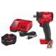 Milwaukee M18 18-Volt Lithium-Ion REDLITHIUM FORGE Starter Kit with 12. 0Ah Battery and Rapid Charger w/ 1/2 in. Impact Wrench