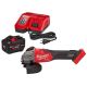 Milwaukee M18 18-Volt Lithium-Ion REDLITHIUM FORGE Starter Kit with 12. 0Ah Battery and Rapid Charger w/ M18 Grinder