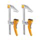 ‚ÄéPOWERTEC 8 in. 440 lb. Quick-Release Bar Clamps with Aluminum Jaws and Spreader Function Set (2-Piece)