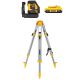 DEWALT 20V Lithium-Ion 180 ft. Green Cross-Line Laser Level, Compact 2.0Ah Battery Pack and Tripod for Laser Level