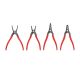 TEKTON 9 in. Internal and External Retaining Ring Pliers Set, 4-Piece (0.090 in. Tips)