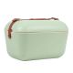 MOEPISY 21 qt. Retro Beach Cooler Vintage Picnic Lunch Portable Cooler Travel 90s Style Ice Chest Mint Gold